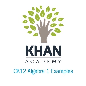 CK12.org Algebra 1 Examples cover