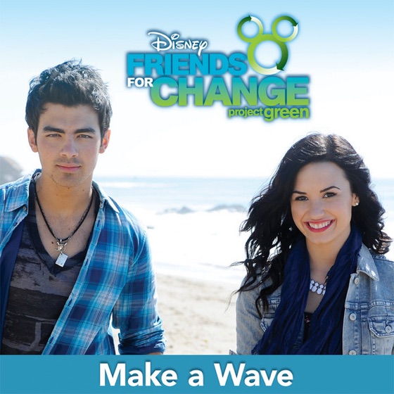 Cover artwork for Make a Wave (feat. Joe Jonas & Demi Lovato)
