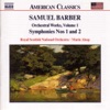 Barber: Orchestral Works, Vol. 1 - Symphonies Nos. 1 & 2, 2001
