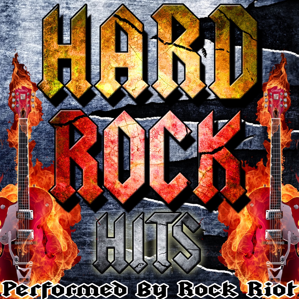 Hard Rock Hits Album Cover by Rock Riot