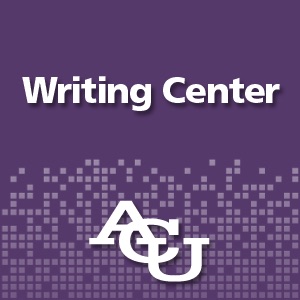 ACU Writing Center cover