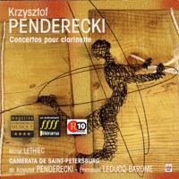 Penderecki Concertos pour clarinette La Camerata de 