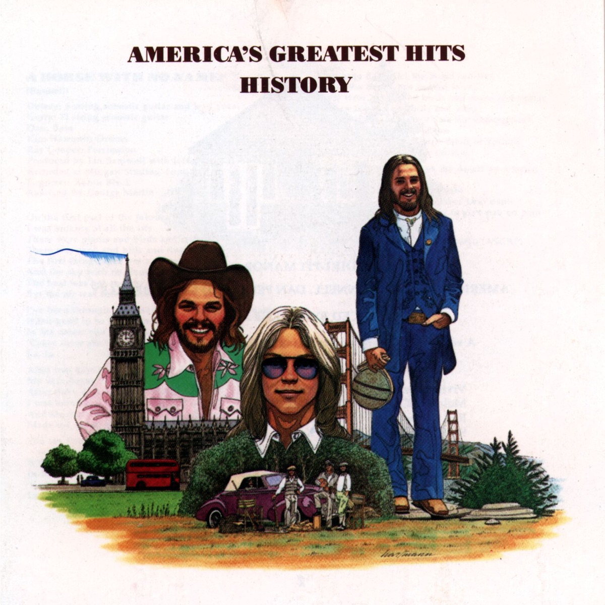 America's Greatest Hits History Album Cover by America