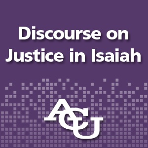 Discourse on Justice in Isaiah cover