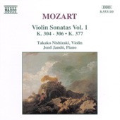 Mozart: Violin Sonatas Vol. 1 (K. 304, 305, 306, 377) artwork