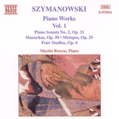 Szymanowski: Piano Works, Vol. 1 artwork