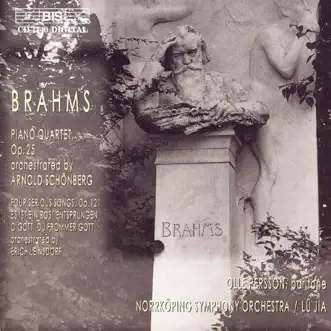 Vier ernste Gesänge (Four Serious Songs), Op. 121: 1. Denn Es Gehet Dem Menschen. Andante - Allegro - Andante - Allegro by Lü Jia, Norrköping Symphony Orchestra & Olle Persson song reviws