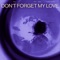 Don't Forget My Love (slowed + reverb) artwork