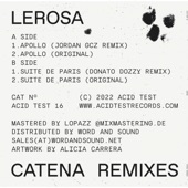 Catena Remixes - EP artwork