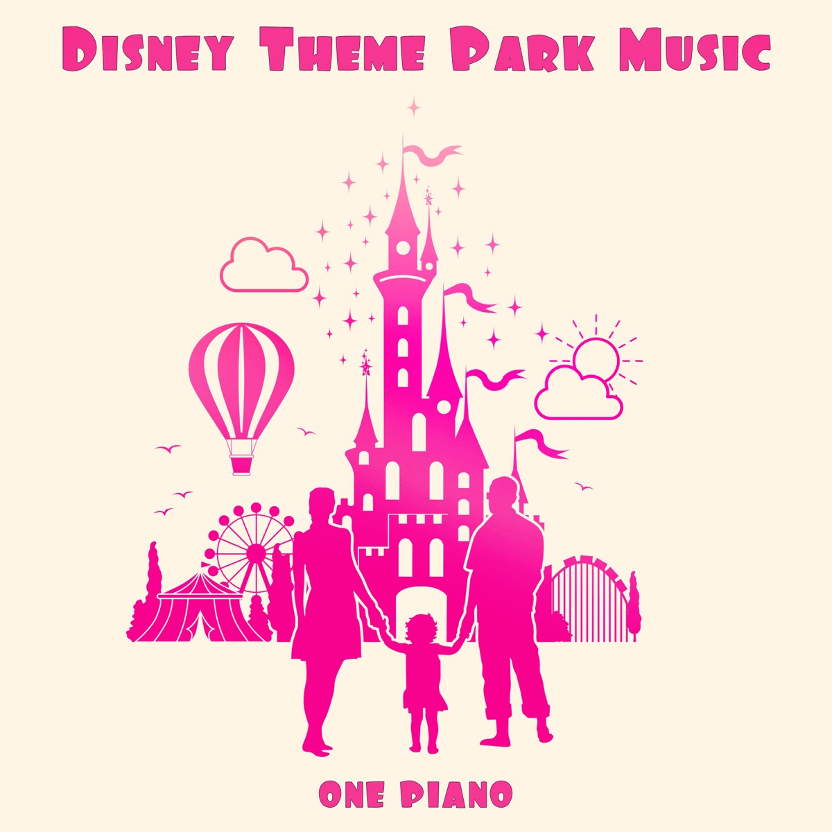 Disney Theme Park Music Album Cover By One Piano