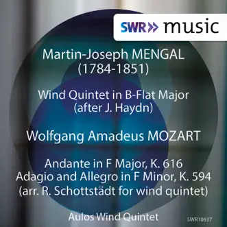 Mengal & Mozart: Chamber Music (Live) by Aulos Wind Quintet album reviews, ratings, credits