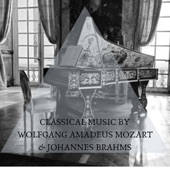 Classical music by Wolfgang Amadeus Mozart & Johannes Brahms artwork