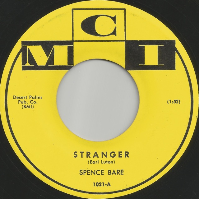 Spence Bare Stranger - Single Album Cover