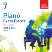 Piano Exam Pieces 2015 & 2016, ABRSM Grade 7 artwork