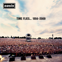 Oasis - Live Forever artwork