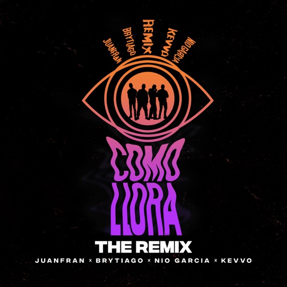 Cover artwork for Como Llora (The Remix) [feat. KEVVO]