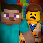 Lego VS Minecraft artwork