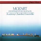 Mozart: Divertimenti K. 113, 137 & 251 artwork