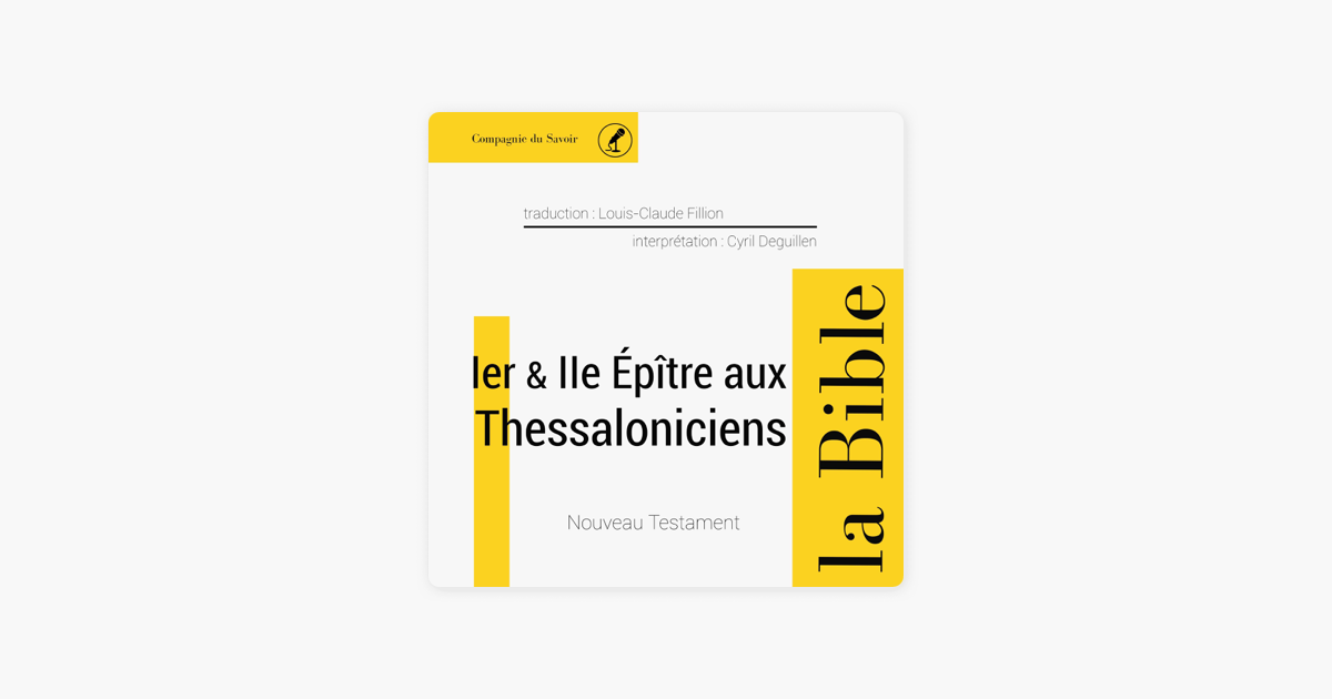 ‎1ère Et 2ème épître Aux Thessaloniciens: Le Nouveau Testament - La ...