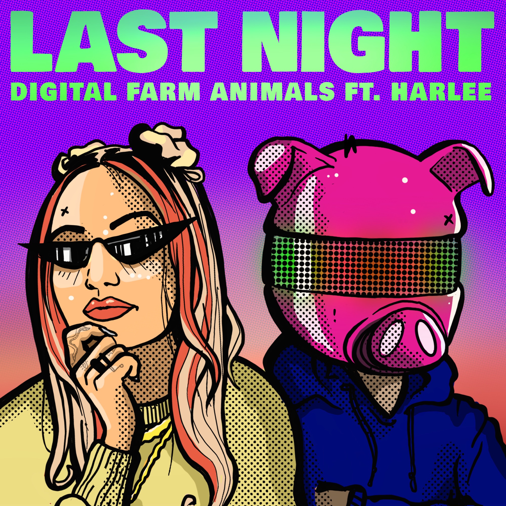 Digital Farm Animals - Last Night (feat. Harlee) - Single