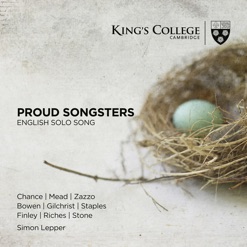 PROUD SONGSTERS - ENGLISH SOLO SONG cover art