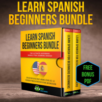 Thrive Language Audiobooks - Learn Spanish Beginners Bundle: The Ultimate Audiobook Bundle for Learning Spanish: Speak in Your Car like Crazy Language Lessons Level 1 & 2 Vocabulary ... Instruction for Travel and Conversation (Original Recording) artwork