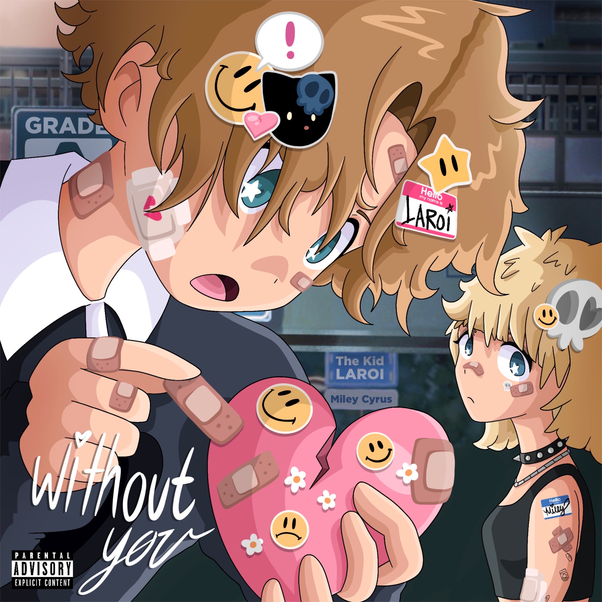 The Kid LAROI & Miley Cyrus - WITHOUT YOU (Miley Cyrus Remix) - Single