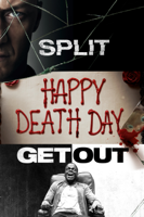 Universal Studios Home Entertainment - Split, Get Out & Happy Death Day 3 Filme Collection artwork