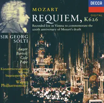 Mozart: Requiem by Arleen Auger, Cecilia Bartoli, Chor der Wiener Staatsoper, Peter Burian, René Pape, Sir Georg Solti, Vinson Cole & Vienna Philharmonic album reviews, ratings, credits