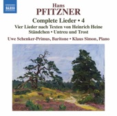 Pfitzner: Complete Lieder, Vol. 4 artwork