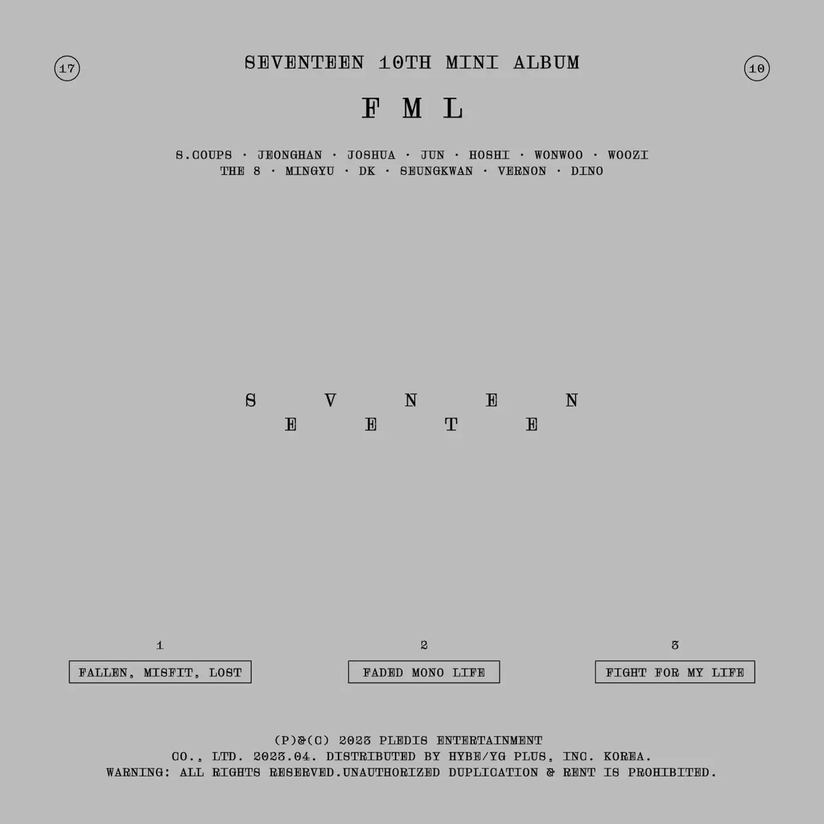 SEVENTEEN - SEVENTEEN 10th Mini Album 'FML' - EP (2023) [iTunes Plus AAC M4A]-新房子