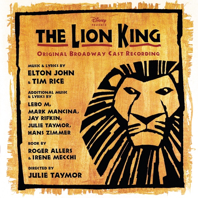 The Lion King (Original Broadway Cast Recording) Album Cover
