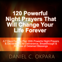 Daniel C. Okpara - 120 Powerful Night Prayers That Will Change Your Life Forever: A 7 Days Fasting Plan with Powerful Prayers & Declarations for Deliverance, Breakthrough & Release of Your Detained Blessings (Unabridged) artwork