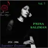 Pnina Salzman, Vol. 7: Chamber Music & Solos (Live) album lyrics, reviews, download