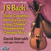 Bach: The Violin Concertos, Brandenburg Concerto No. 4 artwork