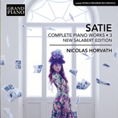 Satie: Complete Piano Works, Vol. 3 (New Salabert Edition) artwork