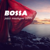 Bossa jazz musique 2017: Une cocktail party, guitar et saxophone sensuelle, lounge plage bar, mellow piano musique artwork