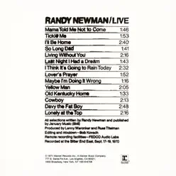 Randy Newman (Live) - Randy Newman