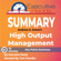 Executive Reads - Summary: High Output Management: 45 Minutes - Key Points Summary/Refresher