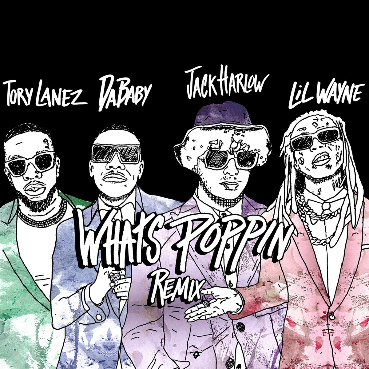 слушать, WHATS POPPIN (Remix) [feat. 