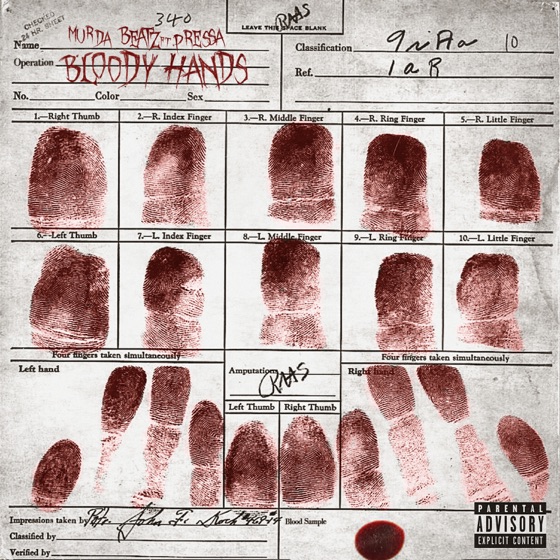 Cover artwork for Bloody Hands (feat. Pressa)