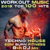 Workout Music 2018 Top 100 Hits Techno House EDM Burn Fitness 8 Hr DJ Mix album lyrics, reviews, download