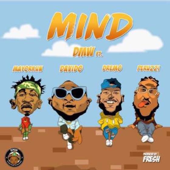 Cover artwork for Mind (feat. Davido, Dremo, Mayorkun & Peruzzi)