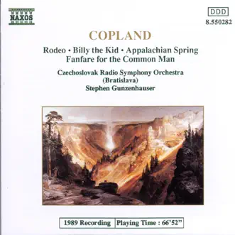 Copland: Rodeo - Billy the Kid - Appalachian Spring - Fanfare for the Common Man by Slovak Radio Symphony Orchestra & Stephen Gunzenhauser album reviews, ratings, credits