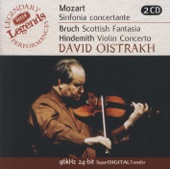 Mozart: Sinfonia Concertante - Bruch: Scottish Fantasia - Hindemith: Violin Concerto artwork