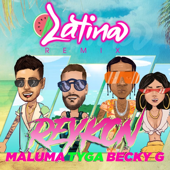 Cover artwork for Latina (feat. Maluma)