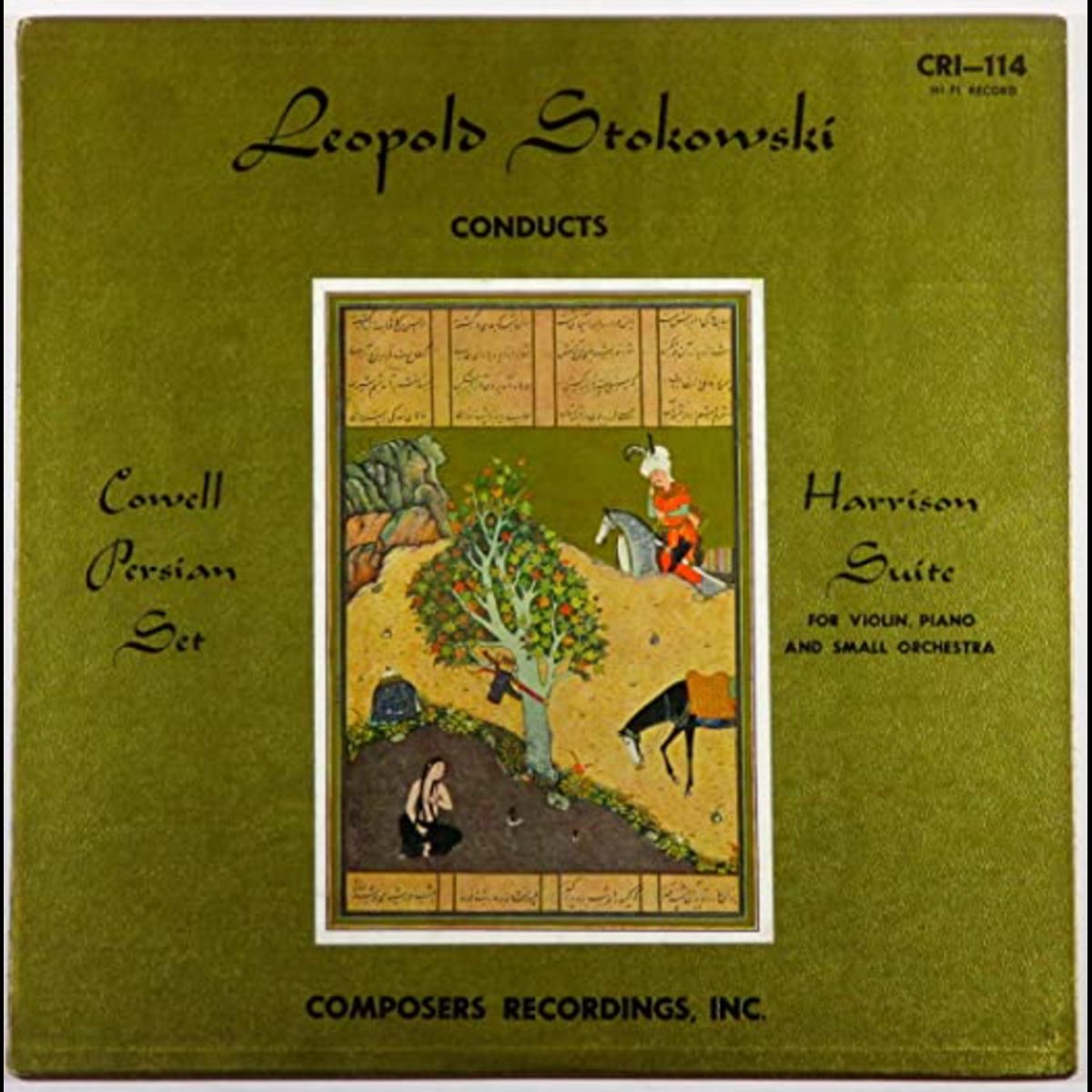 Henry Cowell Persian Set Lou Harrison Suite By Leopold Stokowski Members Of Leopold