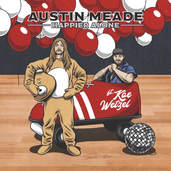 Cover artwork for Happier Alone (feat. Koe Wetzel)