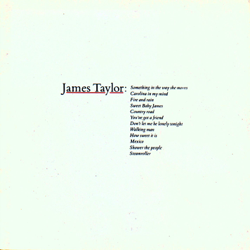 Greatest Hits, Vol. 1 - James Taylor Cover Art