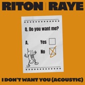 I Don't Want You (Acoustic) artwork